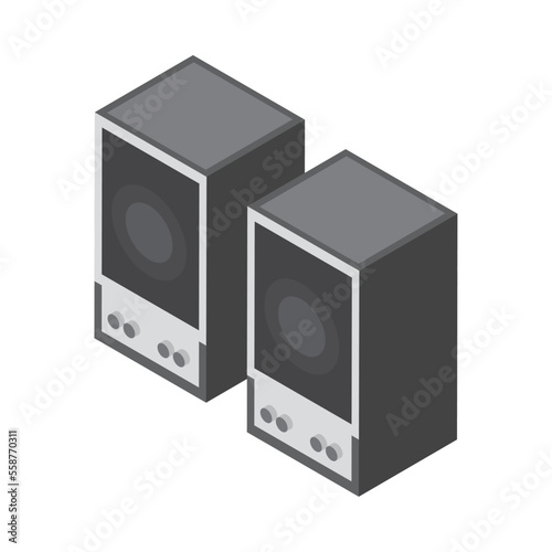 isometric musical speakers