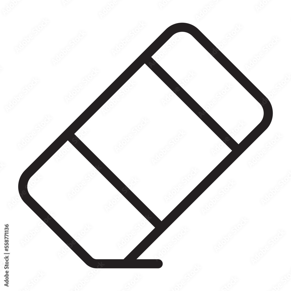 eraser line icon eraser line icon