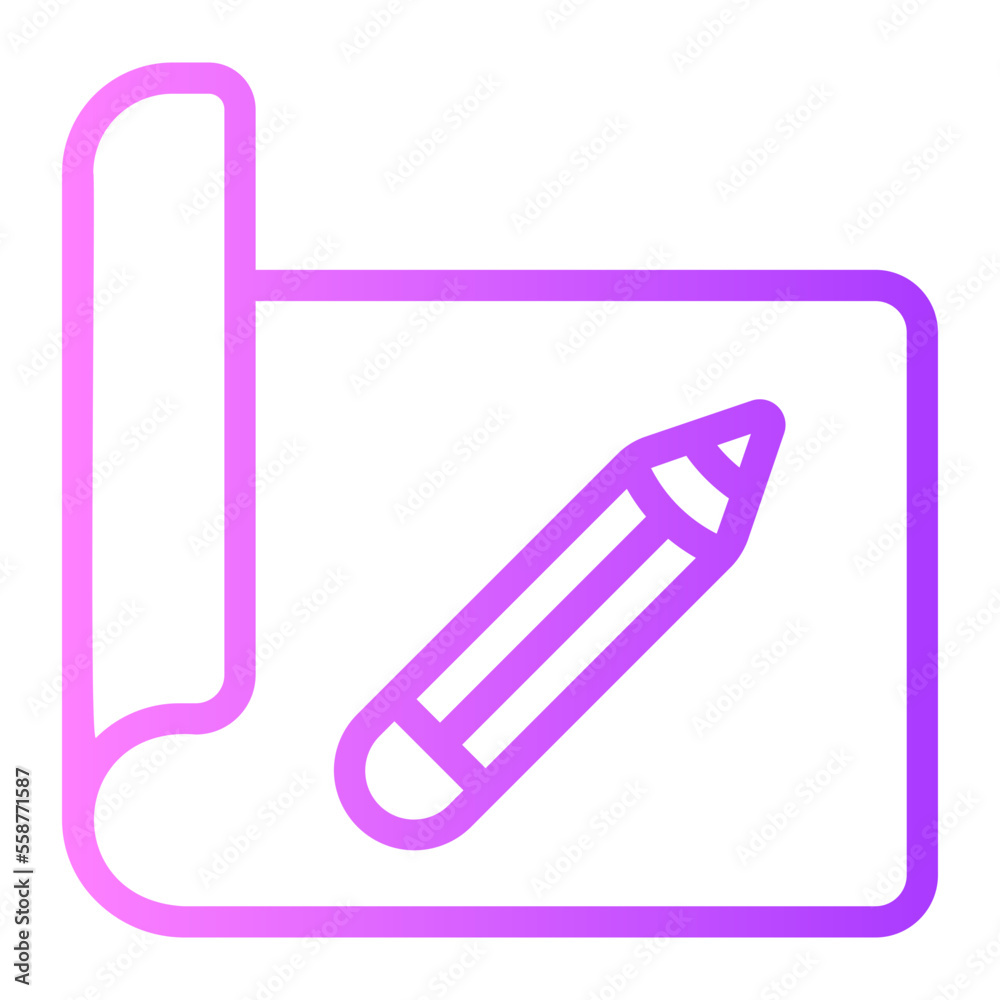 sketch gradient icon sketch gradient icon
