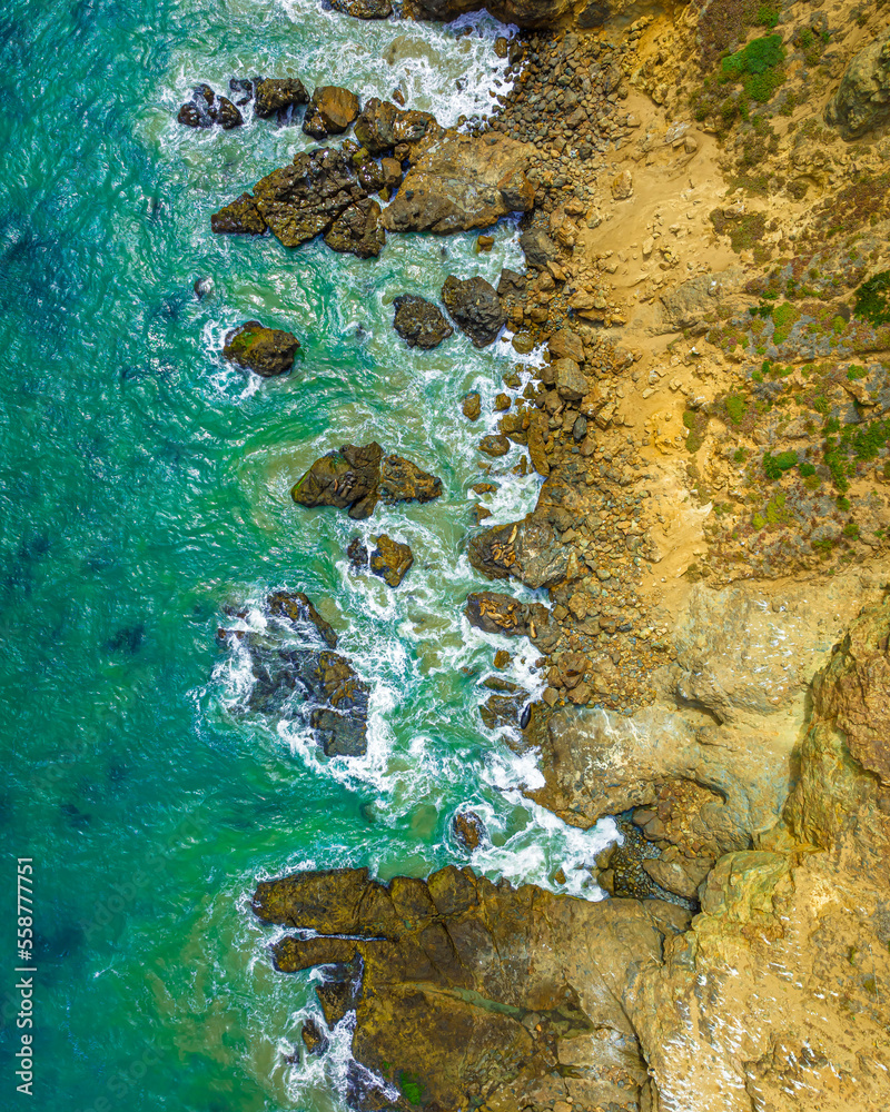 Aerial View of Malibu CA Coastline