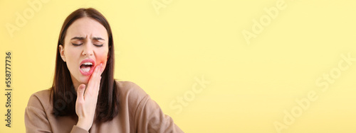 Young woman suffering from ...
