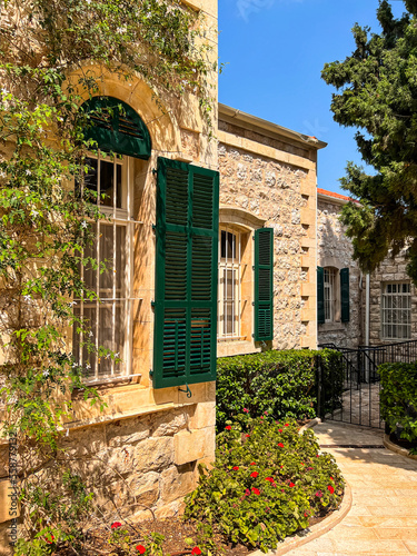 Stone house with beautiful ...