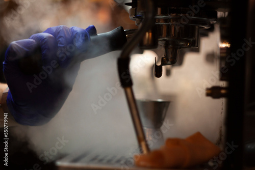 Coffee , coffee shop , coffee machine , steam , coffee making 