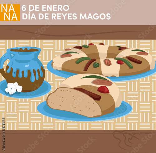 Rosca de reyes Three King's cake  (traditional)