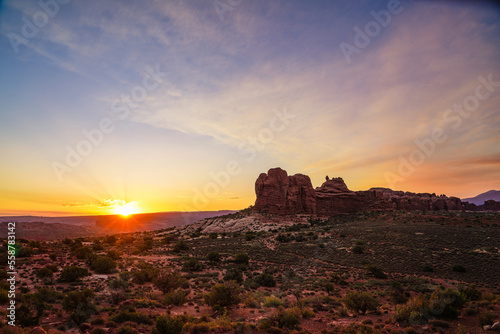 Arches National Park at sunrise