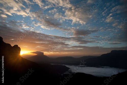 Tepui at sunrise - Venezuela expedition 