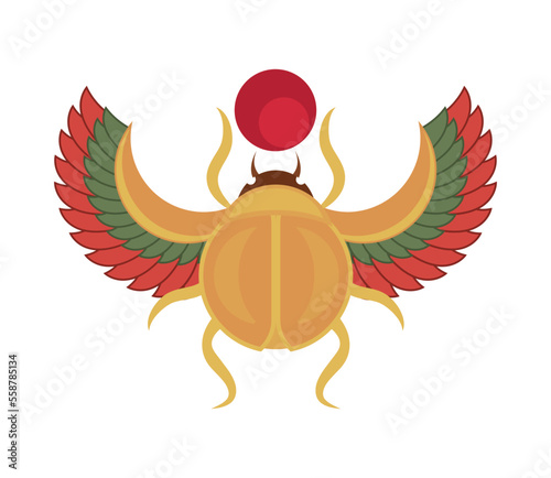 Egyptian scarab icon