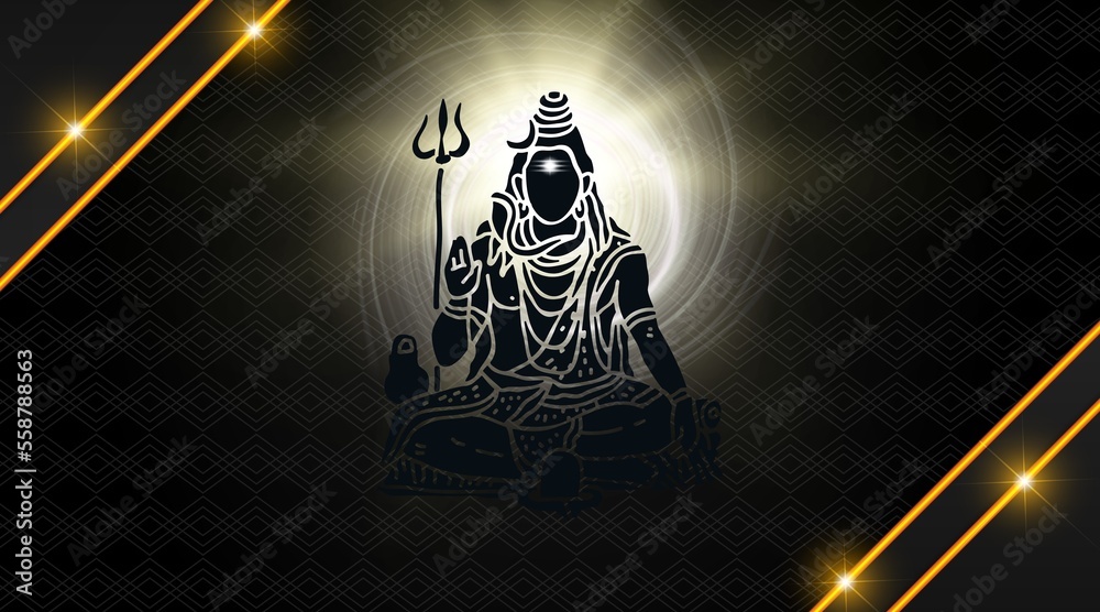Mahadev Wallpaper Shiva Images Hd Wallpaper Download Stock Illustration |  Adobe Stock