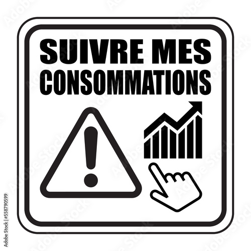 Logo suivre mes consommations.