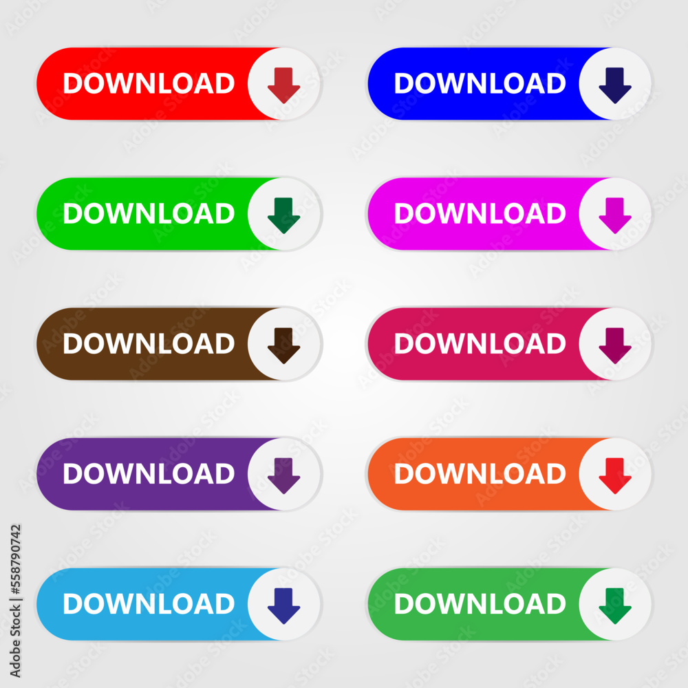 Download button icon on pack. Vector illustration. Download button icon on pack. Vector illustration.