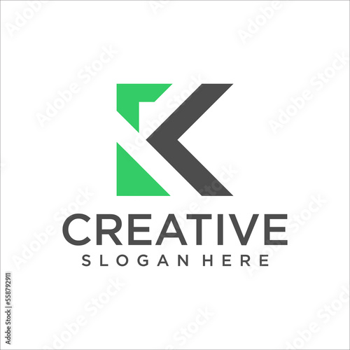 Free Download letter K, finance logo, financial investment logo, business logo - GFXLoad