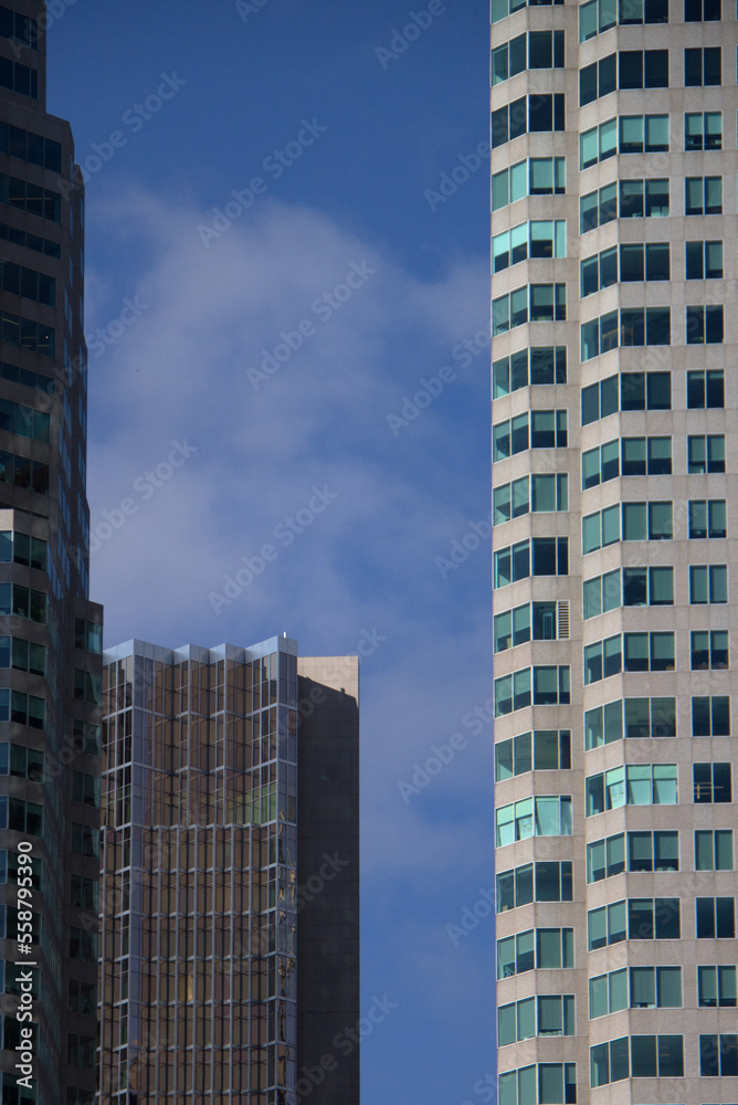 View of skyscrapers in city of Toronto