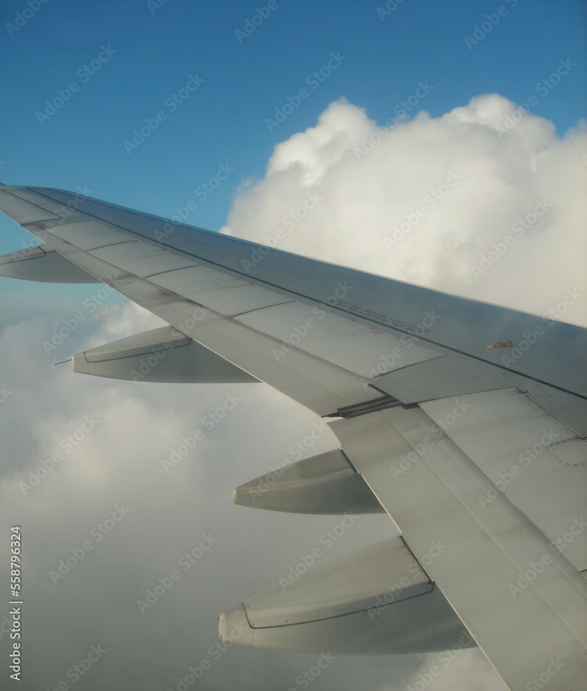 Obraz premium view from airplane window