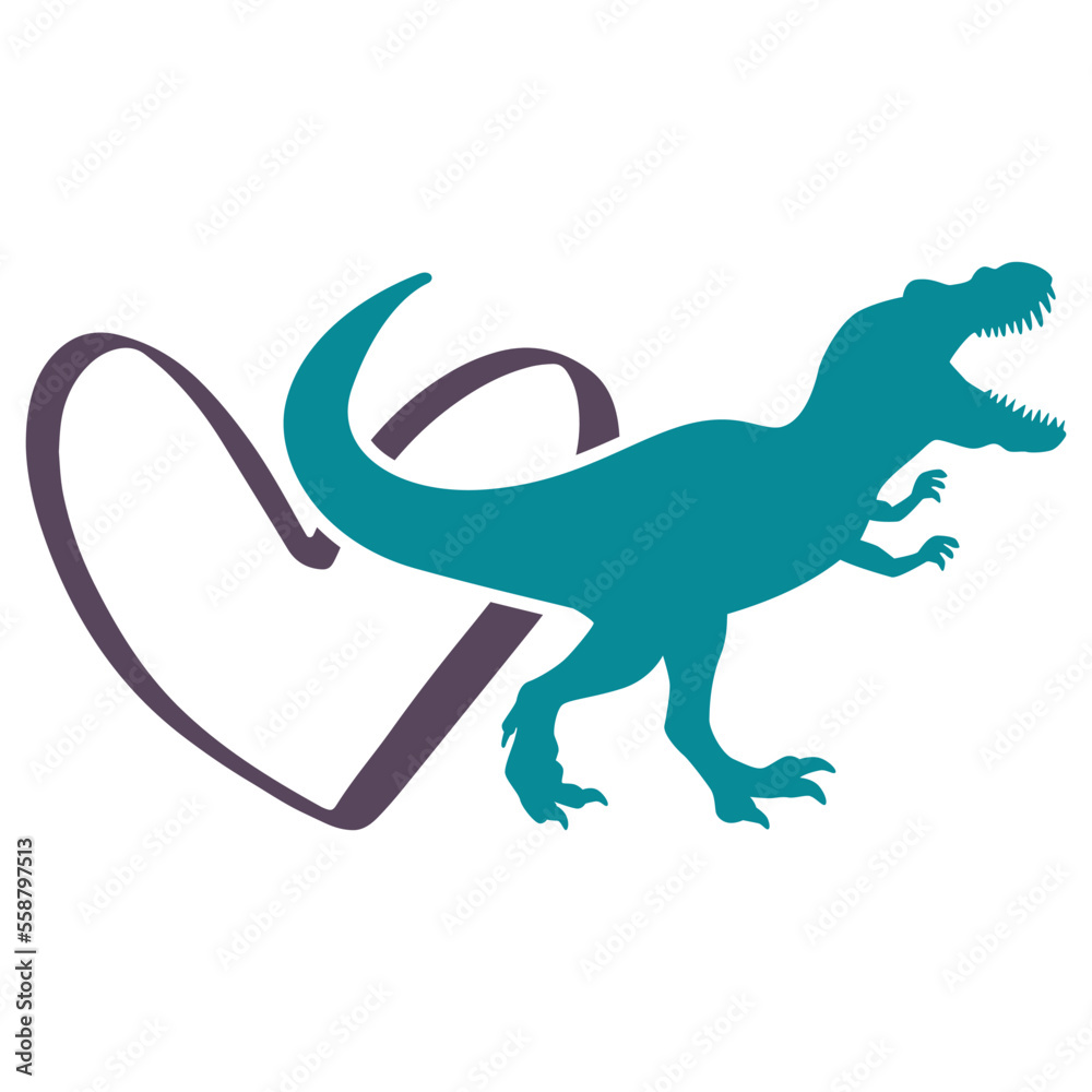 Obraz premium Dinosaur SIlhouette