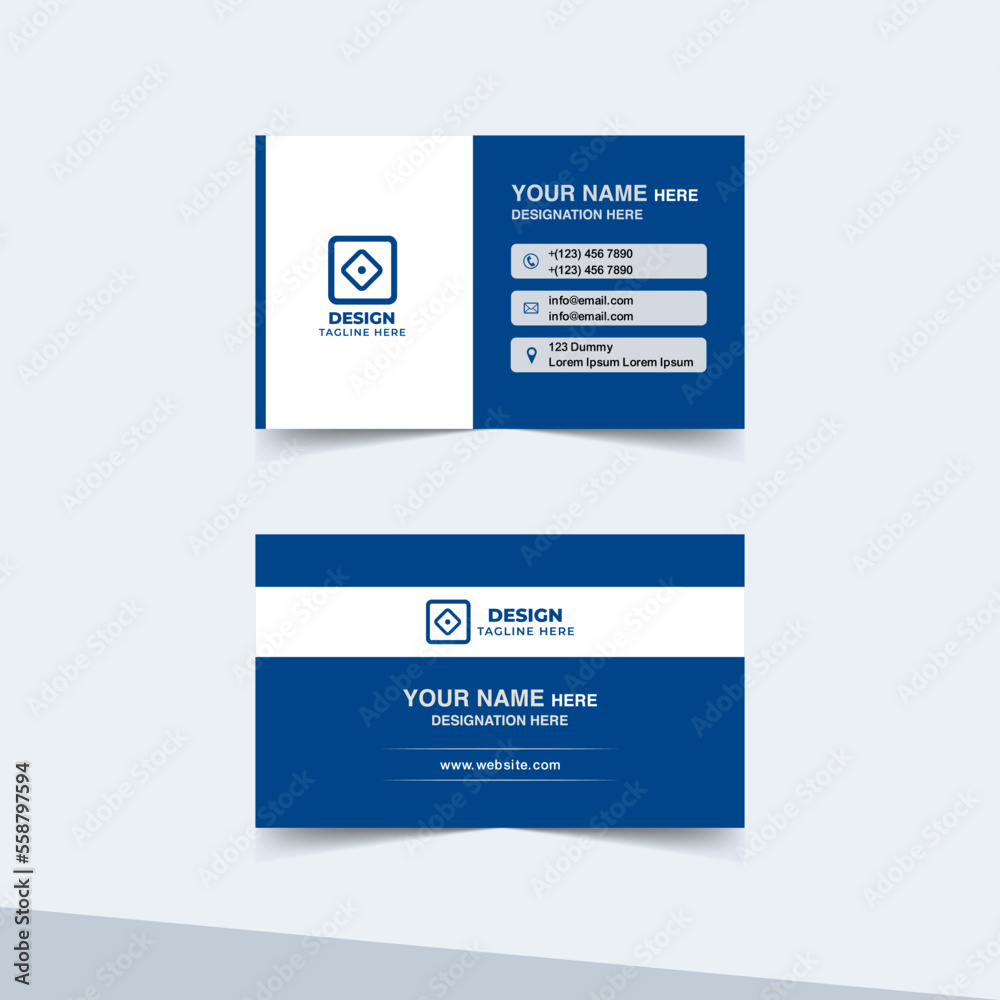 Clean and Modern Style Dealer And Agent Business Card