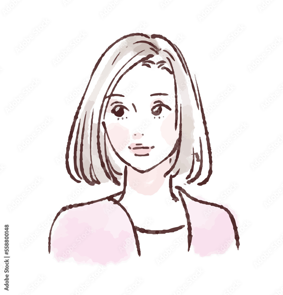 女性のイラスト素材 女性のイラスト素材