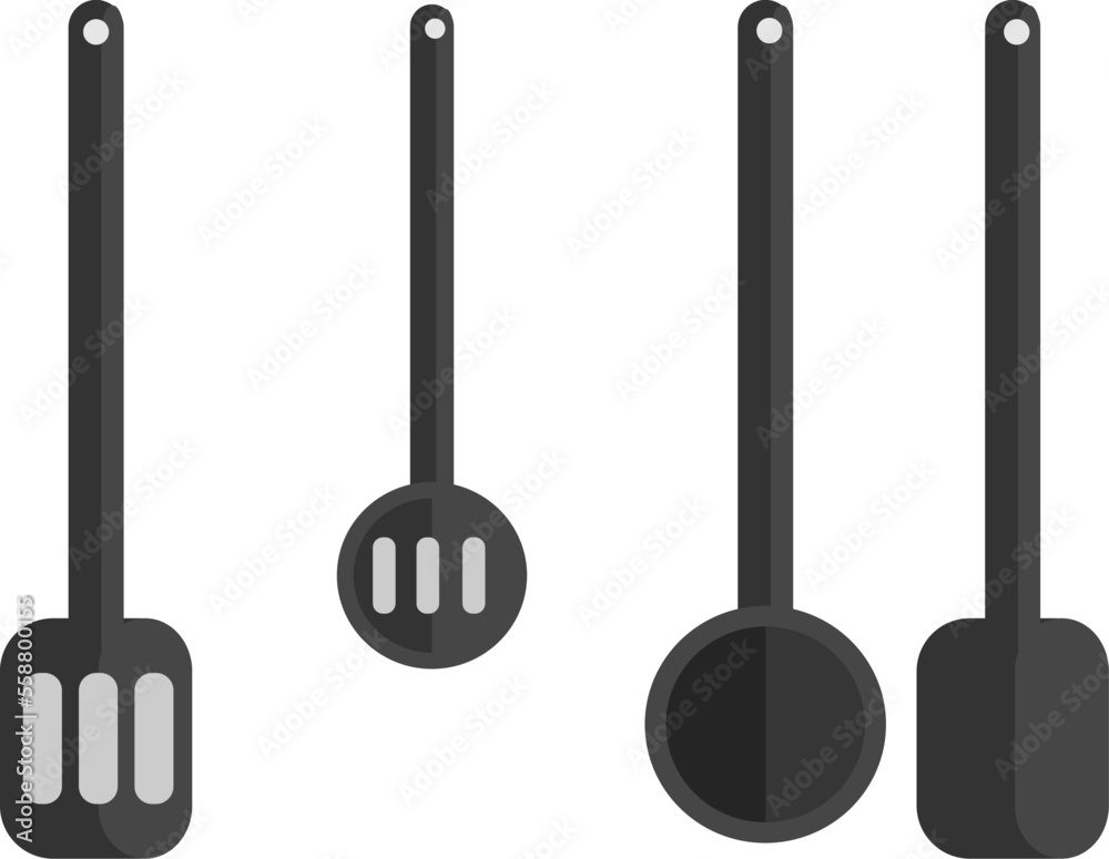 kitchen equipment. kitchen spoon. cooking tools kitchen equipment. kitchen spoon. cooking tools