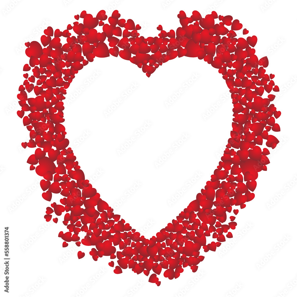 Valentines day Love. Decorative heart background with many flying valentines hearts. Vector illustration Valentines day Love. Decorative heart background with many flying valentines hearts. Vector illustration