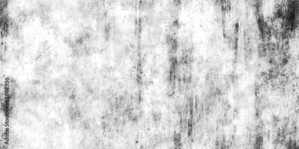 Obraz premium Seamless urban greyscale stained concrete or cement wall background texture. Tileable dirty distressed monochrome black and white grunge effect pattern overlay. High resolution 3D Rendering..