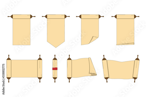 cute roll paper shape illustration