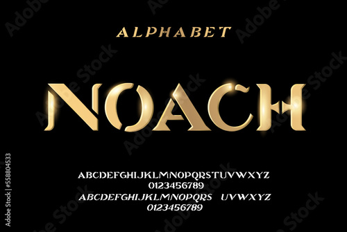 Modern Alphabet Font. Typography Abstract modern urban alphabet font