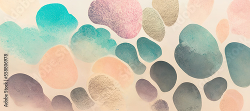 colorful pastel textured blob background © Nindya