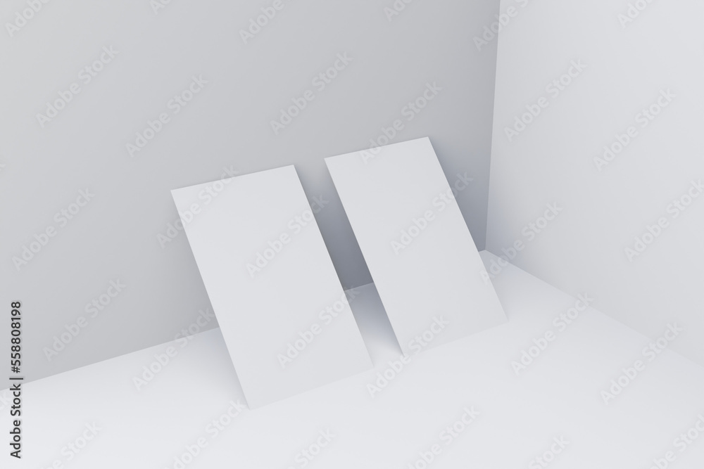 Fototapeta premium Minimal Professional corporate business card mockup design template for your brand