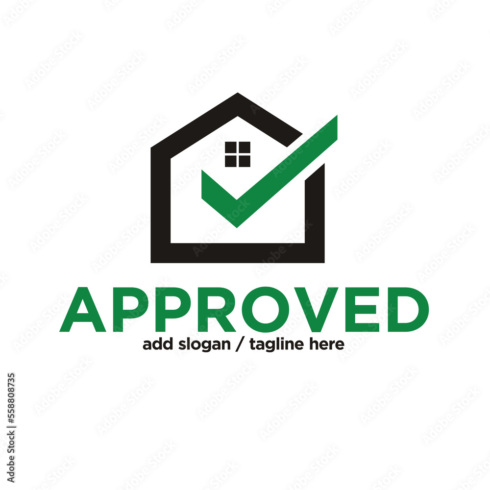 house or home with check list or check mark for approved. house or home with check list or check mark for approved.