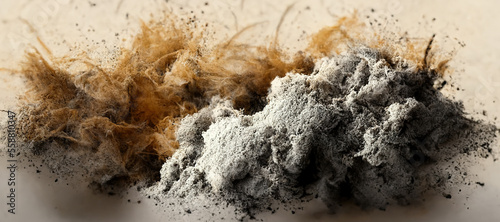 gray brown powder brush explosion background © Nindya
