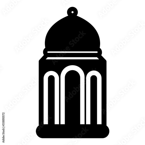 lantern islamic decoration. vector muslim illustration