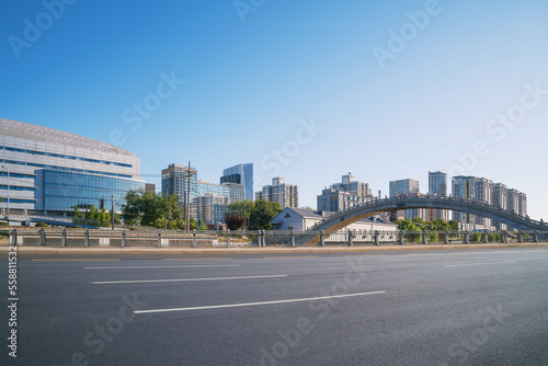 Skyline and Expressway of Urban Buildings in Beijing, China