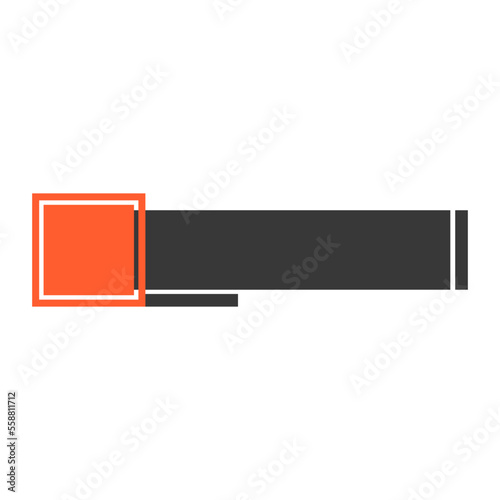 Black and Orange Flat Lower Third 5