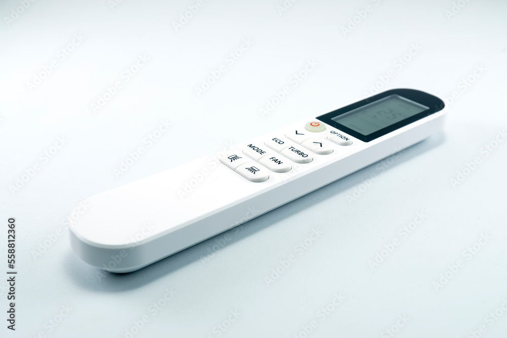 Air conditioner remote control isolated on white background Air conditioner remote control isolated on white background