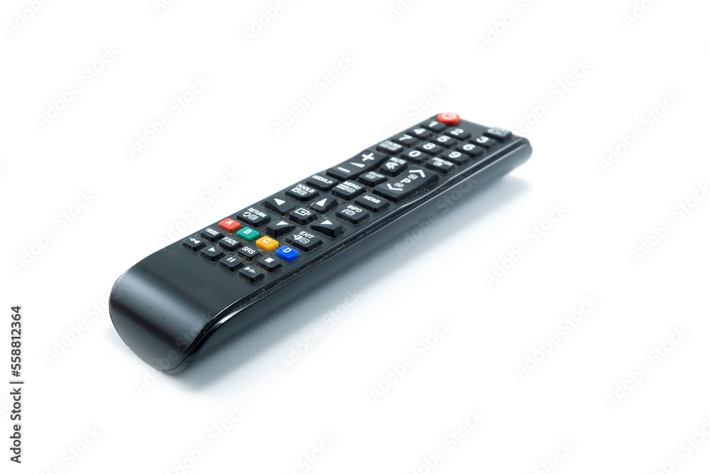 TV LED remote control isolated on white background TV LED remote control isolated on white background