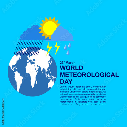 World Meteorological day, poster and banner