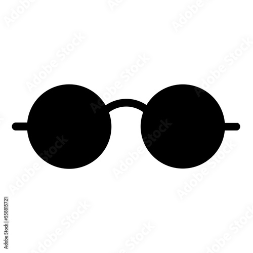 eyeglasses solid icon