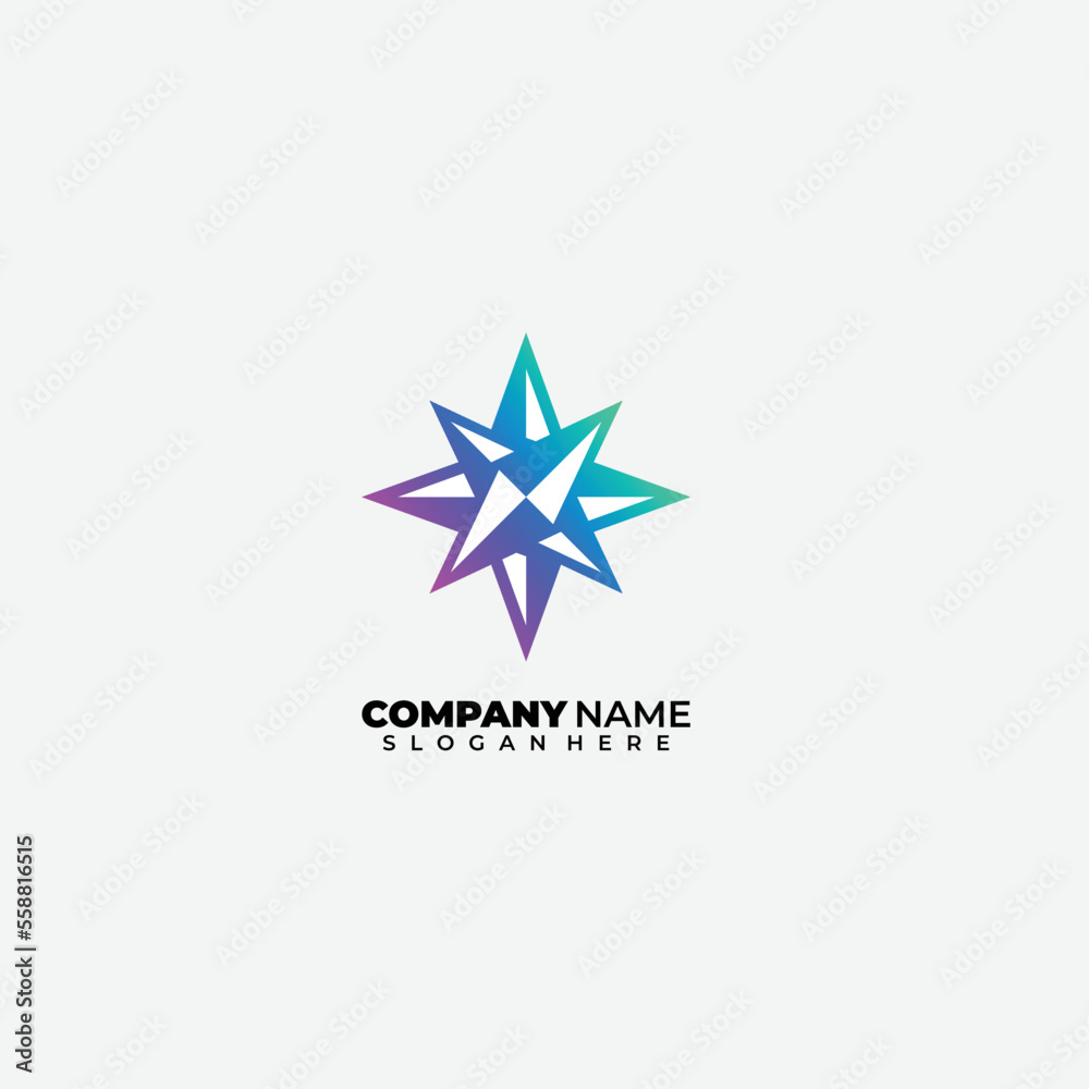 stars design logo gradient color symbol