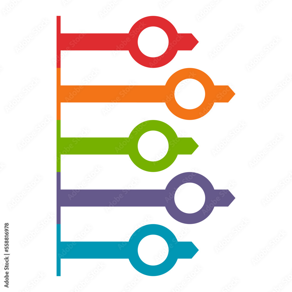 Colorful Flat Infographic Shape 10 Colorful Flat Infographic Shape 10