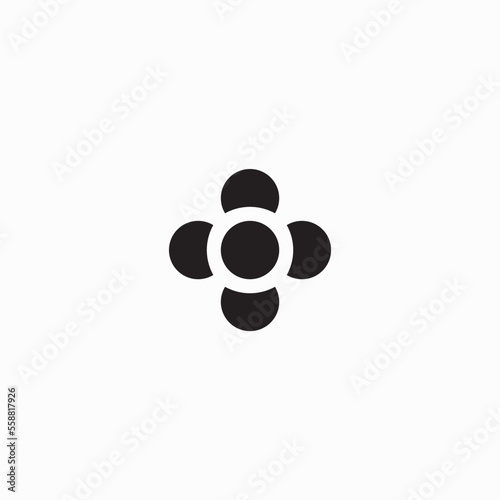 5 dot abstract lgoo vector image photo