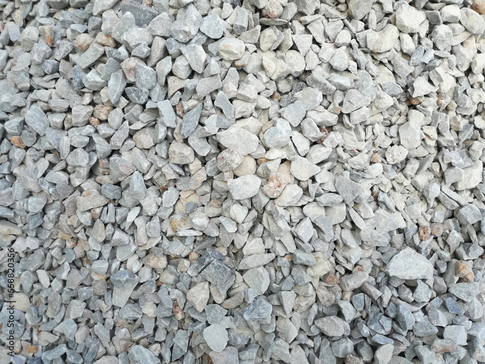 white and grey pebble stone for construction. white and grey pebble stone for construction.