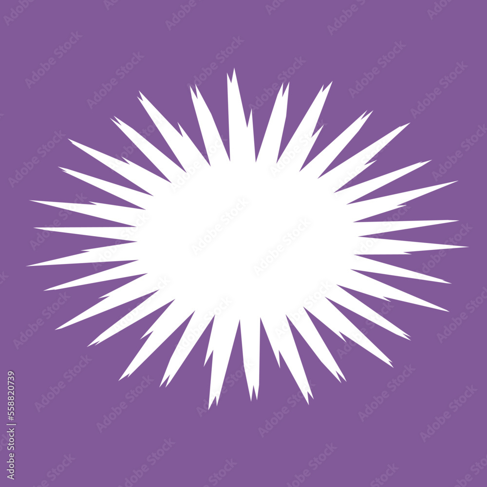 Fototapeta premium Color cartoon style concentration line material