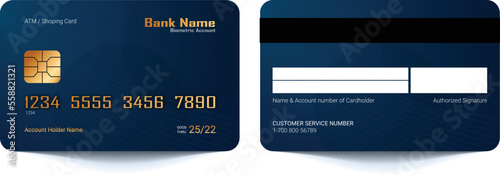 ATM Credit and Debit  Card Template