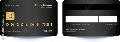 ATM Credit and Debit  Card Template photo