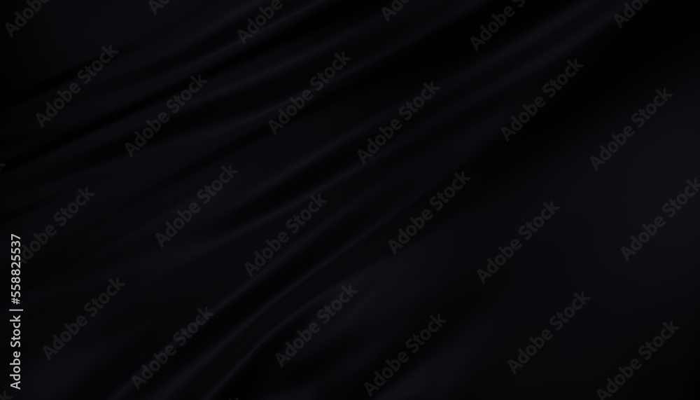 black satin background fabric cloth wave 3d black satin background fabric cloth wave 3d