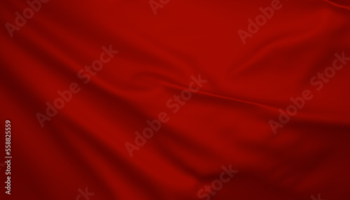 red satin background fabric cloth 3d