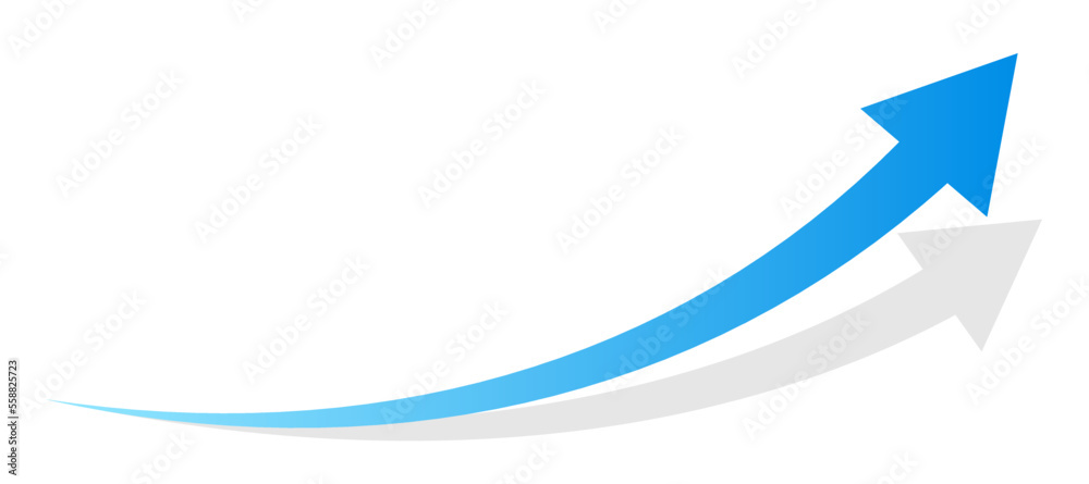 Swash arrow business financial target background design template. Investment value economy growth concept. Swash arrow business financial target background design template. Investment value economy growth concept.