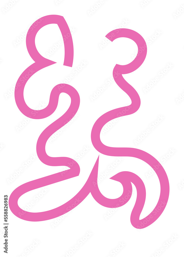 Colourful Squiggly Lines Design Colourful Squiggly Lines Design