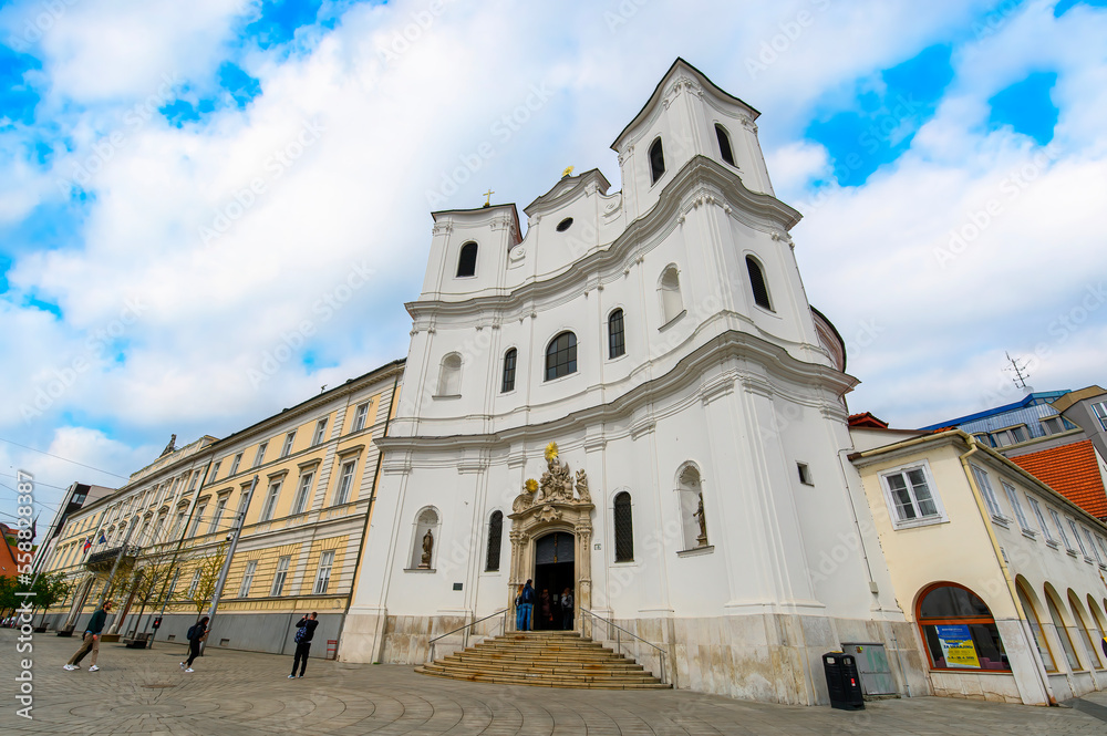 Bratislava, Slovakia. Old Cathedral of Saint John of Matha and Saint Felix of Valois Bratislava, Slovakia. Old Cathedral of Saint John of Matha and Saint Felix of Valois