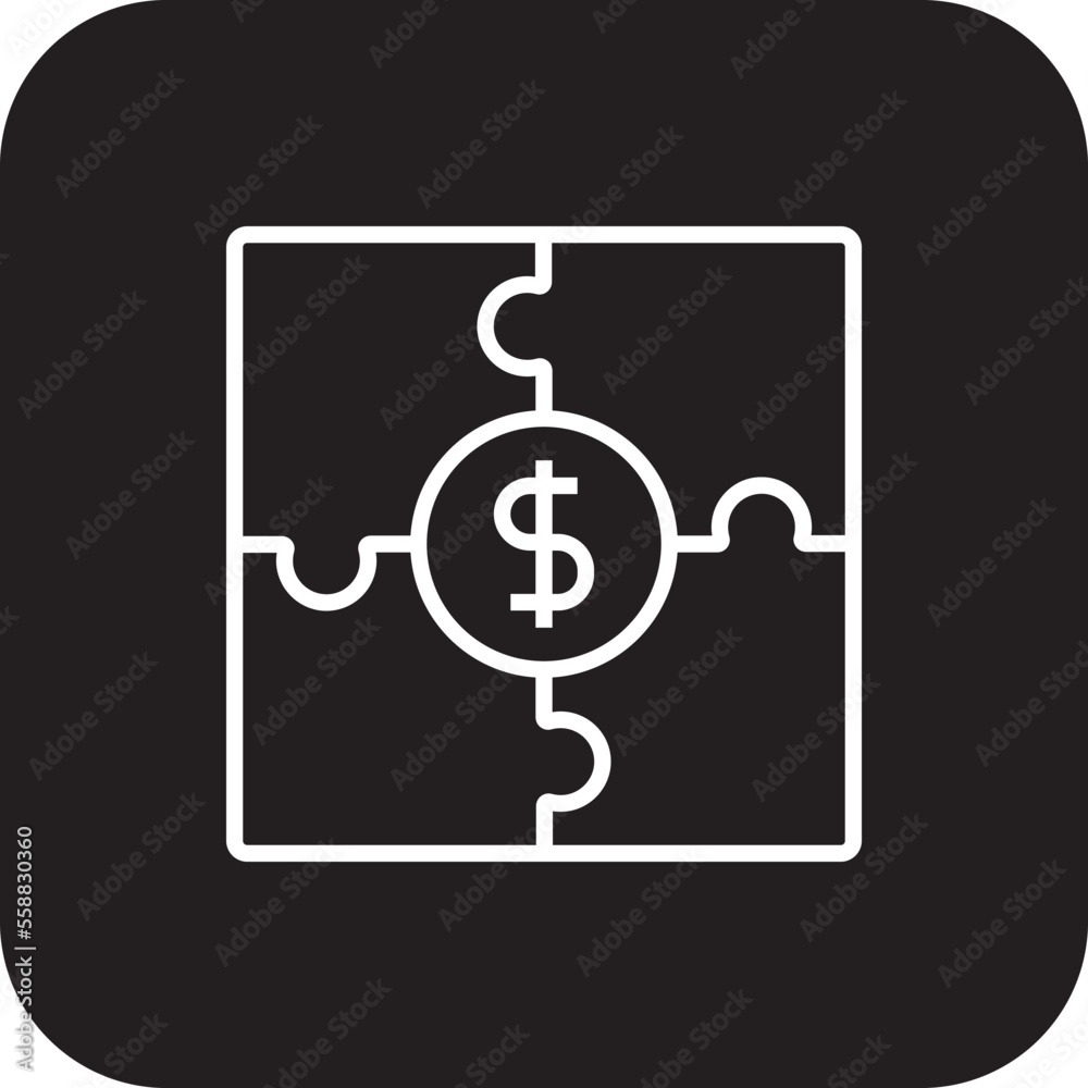Financial Strategy Fintech startup icons with black filled line style Financial Strategy Fintech startup icons with black filled line style