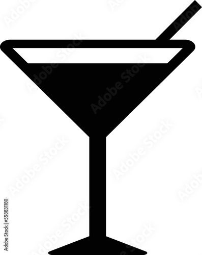 cocktail icon vector in trendy style isolated on white background
